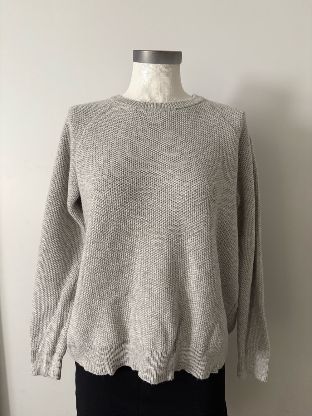 Madewell Light Gray Crewneck Knit Sweater